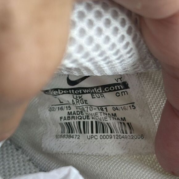 (E4) NIKE AIR PRESTO QS DEEP CUMULUS WHITE ORIENTAL POPPY SKYLIGHT MINT, L ,12US - Picture 4 of 12